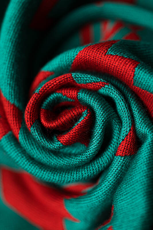 Baby Wrap, Jacquard Weave, (74% merino wool, 26% combed cotton) - EXPERIMENT no. 28 - Woven Baby M - 6   long_woven_wraps    #