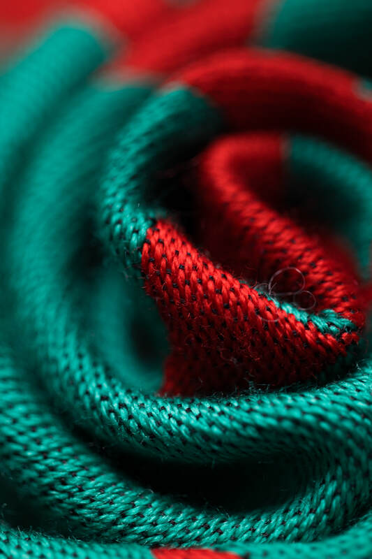 Baby Wrap, Jacquard Weave, (74% merino wool, 26% combed cotton) - EXPERIMENT no. 28 - Woven Baby M - 6   long_woven_wraps    #