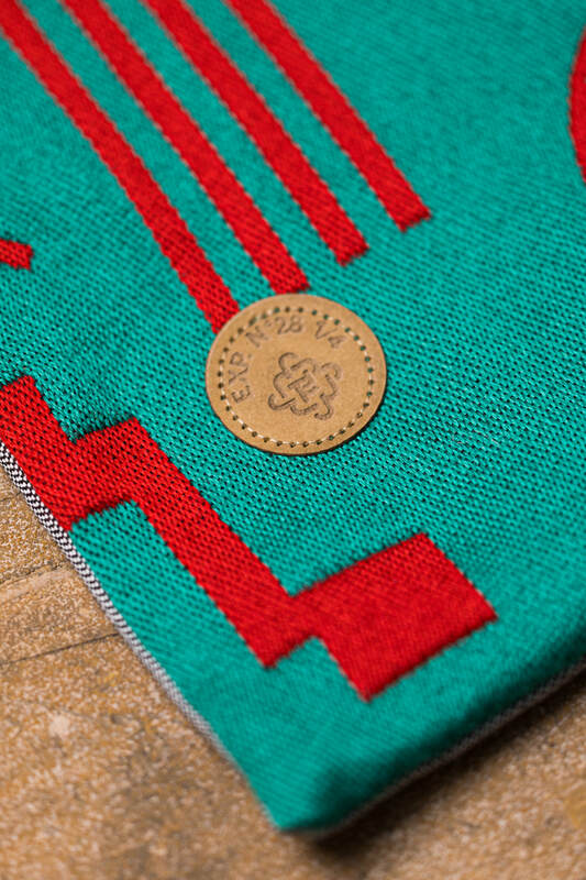 Baby Wrap, Jacquard Weave, (74% merino wool, 26% combed cotton) - EXPERIMENT no. 28 - Woven Baby M - 6   long_woven_wraps    #