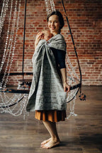 Ring Sling, Jacquard Weave, with gathered shoulder (63% cotton, 37% silk) - SKETCHES OF NATURE - EPIC - standard 1.8m - Woven Baby    ring_slings    #