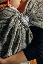 Ring Sling, Jacquard Weave, with gathered shoulder (63% cotton, 37% silk) - SKETCHES OF NATURE - EPIC - standard 1.8m - Woven Baby    ring_slings    #