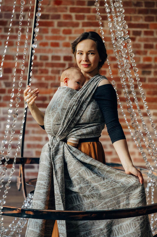 Baby Wrap, Jacquard Weave (63% cotton, 37% silk) - SKETCHES OF NATURE - EPIC