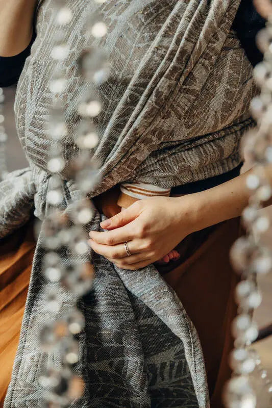 Baby Wrap, Jacquard Weave (63% cotton, 37% silk) - SKETCHES OF NATURE - EPIC - Woven Baby S - 5   long_woven_wraps    #