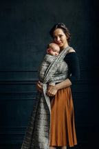 Baby Wrap, Jacquard Weave (63% cotton, 37% silk) - SKETCHES OF NATURE - EPIC - Woven Baby S - 5   long_woven_wraps    #