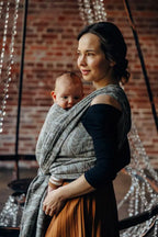 Baby Wrap, Jacquard Weave (63% cotton, 37% silk) - SKETCHES OF NATURE - EPIC - Woven Baby S - 5   long_woven_wraps    #