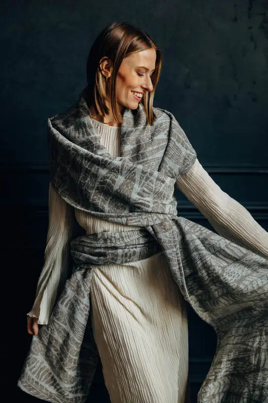 Baby Wrap, Jacquard Weave (63% cotton, 37% silk) - SKETCHES OF NATURE - EPIC - Woven Baby S - 5   long_woven_wraps    #