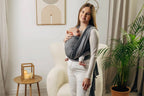 My First Baby Sling - HOWLITE, Broken Twill Weave, 100% cotton - Woven Baby XS - 4   long_woven_wraps    #