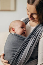 My First Baby Sling - HOWLITE, Broken Twill Weave, 100% cotton - Woven Baby XS - 4   long_woven_wraps    #