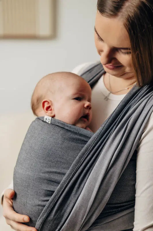My First Baby Sling - HOWLITE, Broken Twill Weave, 100% cotton (grade B) - Woven Baby M - 6   long_woven_wraps    #