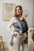 My First Baby Sling - HOWLITE, Broken Twill Weave, 100% cotton - Woven Baby XS - 4   long_woven_wraps    #
