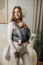 My First Baby Sling - HOWLITE, Broken Twill Weave, 100% cotton (grade B) - Woven Baby M - 6   long_woven_wraps    #