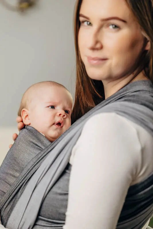 My First Baby Sling - HOWLITE, Broken Twill Weave, 100% cotton (grade B) - Woven Baby M - 6   long_woven_wraps    #