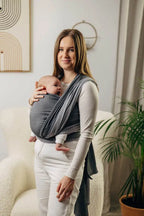 My First Baby Sling - HOWLITE, Broken Twill Weave, 100% cotton - Woven Baby XS - 4   long_woven_wraps    #