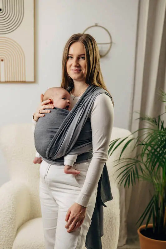 My First Baby Sling - HOWLITE, Broken Twill Weave, 100% cotton (grade B) - Woven Baby M - 6   long_woven_wraps    #