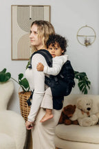LennyPreschool Carrier, herringbone weave 100% cotton - LITTLE HERRINGBONE EBONY BLACK - Woven Baby Preschool   lenny_preschool    #