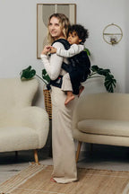 LennyPreschool Carrier, herringbone weave 100% cotton - LITTLE HERRINGBONE EBONY BLACK - Woven Baby Preschool   lenny_preschool    #