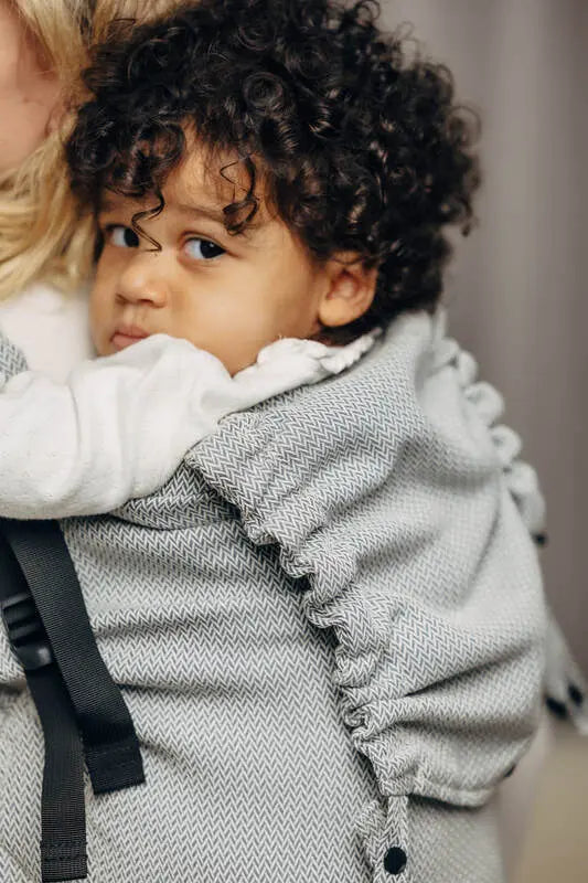 LennyPreschool Carrier, herringbone weave 100% cotton - LITTLE HERRINGBONE GREY - Woven Baby Size - Preschool   lenny_preschool    #