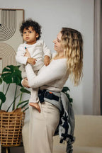 LennyPreschool Carrier, herringbone weave 100% cotton - LITTLE HERRINGBONE GREY - Woven Baby Preschool   lenny_preschool    #