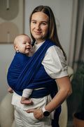 Baby Sling - COBALT, Herringbone Weave, 100% cotton