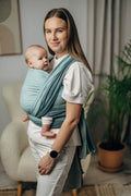 My First Baby Sling, Herringbone Weave (100% cotton) - LITTLE HERRINGBONE BABY MINT