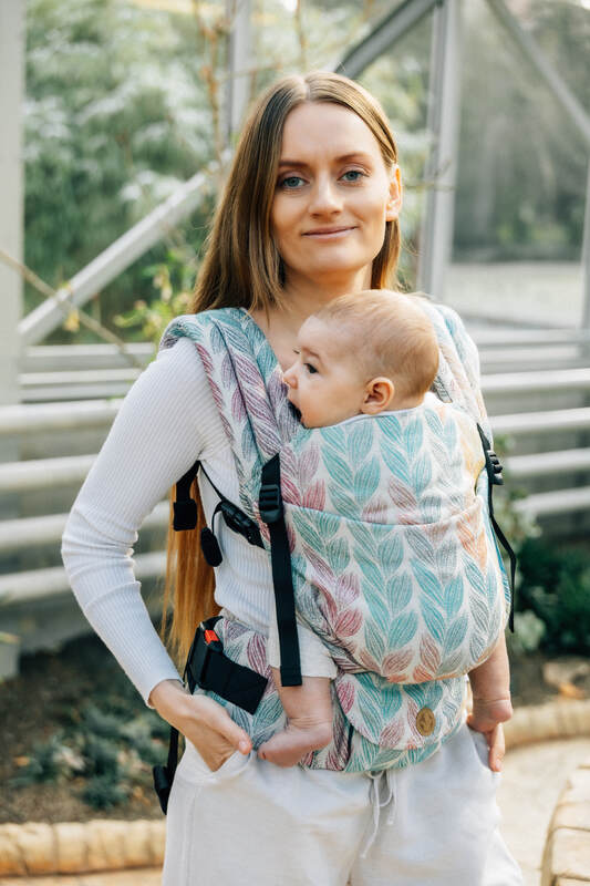 LennyLight Carrier, jacquard weave 100% cotton - TANGLED - PLAIT - Woven Baby Size - Standard   lenny_light    #