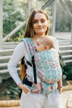 LennyLight Carrier, jacquard weave 100% cotton - TANGLED - PLAIT - Woven Baby Size - Standard   lenny_light    #