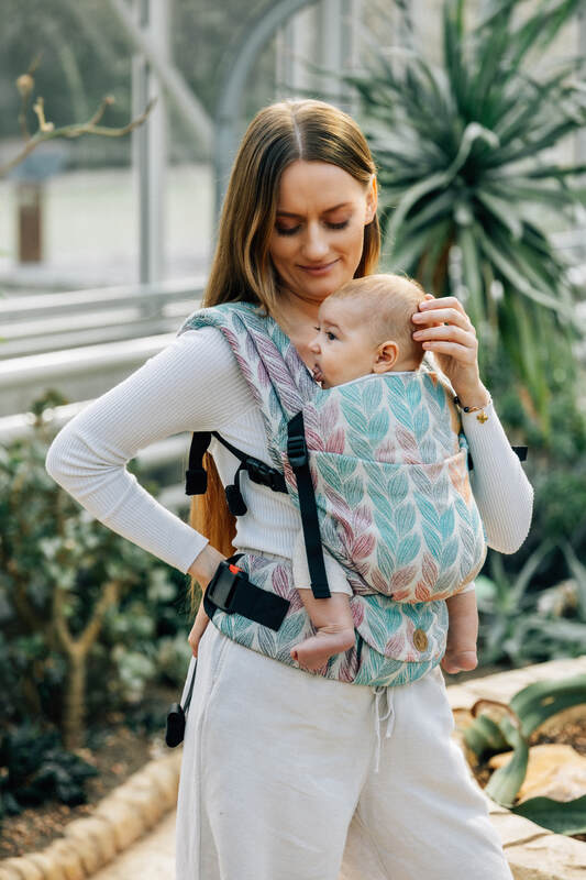 LennyLight Carrier, jacquard weave 100% cotton - TANGLED - PLAIT - Woven Baby Size - Standard   lenny_light    #