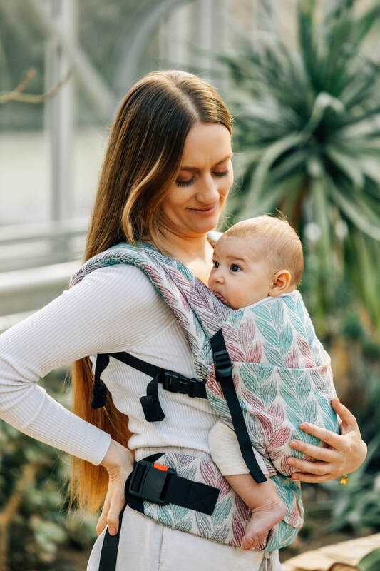 LennyLight Carrier, jacquard weave 100% cotton - TANGLED - PLAIT - Woven Baby Size - Standard   lenny_light    #