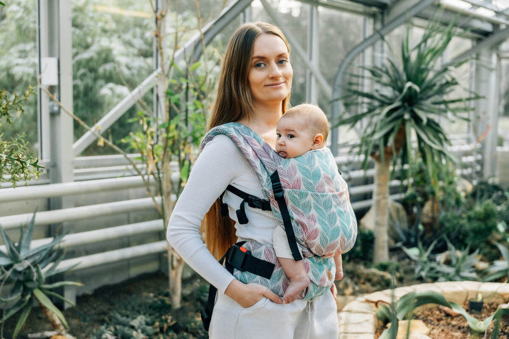 LennyLight Carrier, jacquard weave 100% cotton - TANGLED - PLAIT - Woven Baby Size - Standard   lenny_light    #
