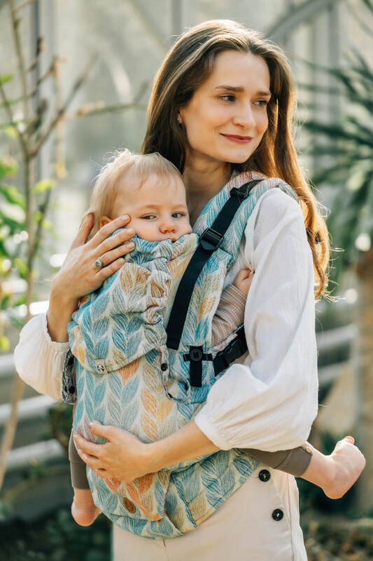 LennyUpGrade Carrier, jacquard weave 100% cotton - TANGLED - PLAIT - Woven Baby Size - Standard   lenny_upgrade    #