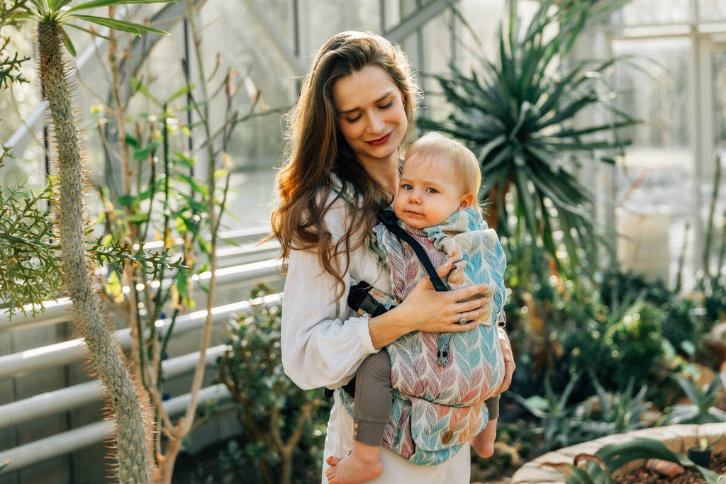 LennyUpGrade Carrier, jacquard weave 100% cotton - TANGLED - PLAIT - Woven Baby Size - Standard   lenny_upgrade    #