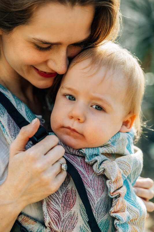 LennyUpGrade Carrier, jacquard weave 100% cotton - TANGLED - PLAIT - Woven Baby Size - Standard   lenny_upgrade    #