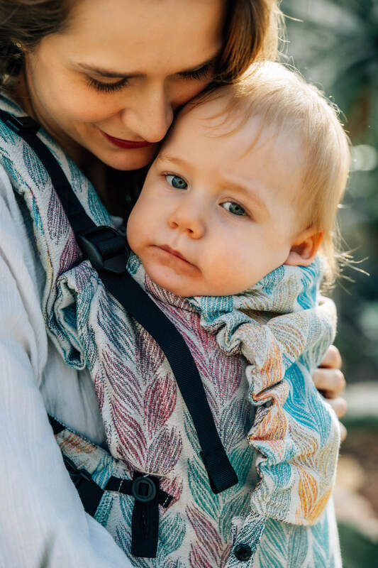 LennyUpGrade Carrier, jacquard weave 100% cotton - TANGLED - PLAIT - Woven Baby Size - Standard   lenny_upgrade    #