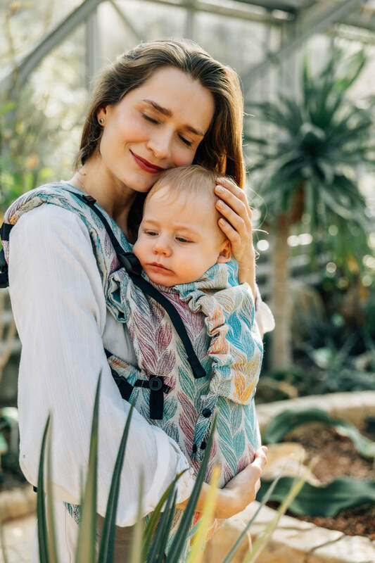 LennyUpGrade Carrier, jacquard weave 100% cotton - TANGLED - PLAIT - Woven Baby Size - Standard   lenny_upgrade    #