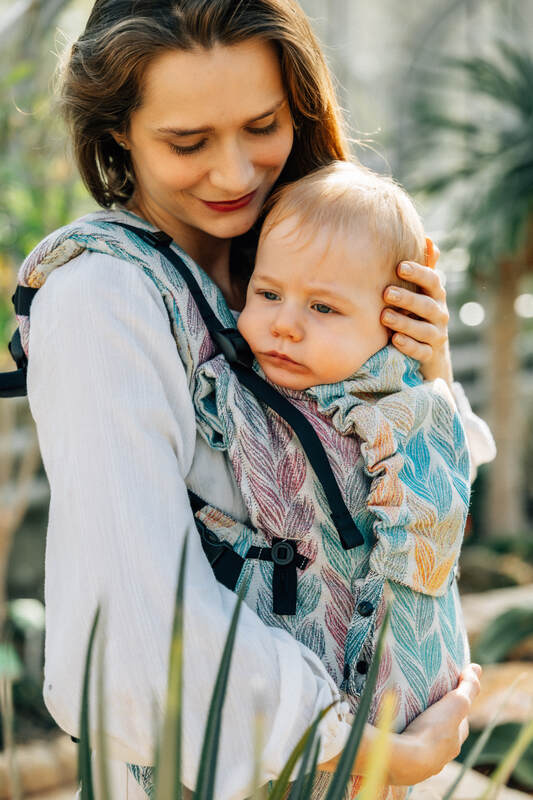 LennyUpGrade Carrier, jacquard weave 100% cotton - TANGLED - PLAIT - Woven Baby Size - Standard   lenny_upgrade    #