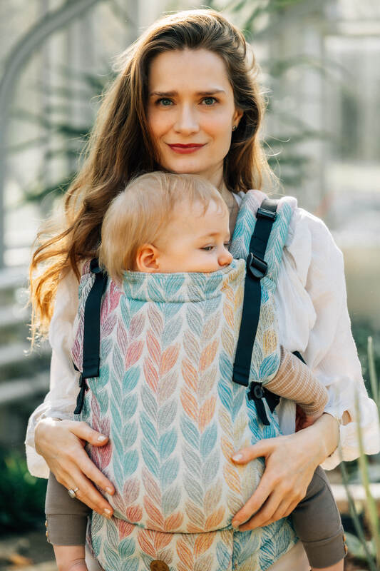 LennyUpGrade Carrier, jacquard weave 100% cotton - TANGLED - PLAIT - Woven Baby Size - Standard   lenny_upgrade    #