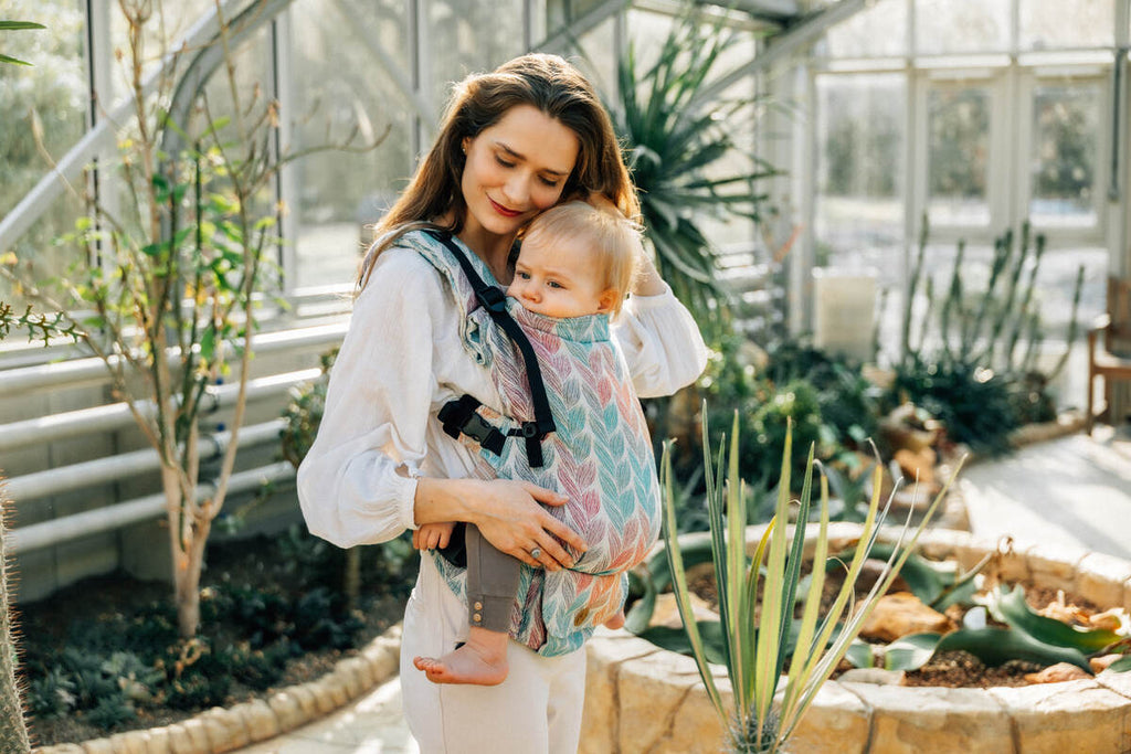 LennyUpGrade Carrier, jacquard weave 100% cotton - TANGLED - PLAIT - Woven Baby Size - Standard   lenny_upgrade    #