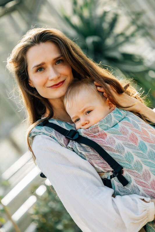 LennyUpGrade Carrier, jacquard weave 100% cotton - TANGLED - PLAIT - Woven Baby Size - Standard   lenny_upgrade    #