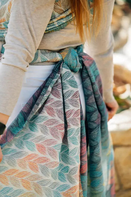 Baby Wrap, Jacquard Weave (100% cotton) - TANGLED - PLAIT - Woven Baby XS - 4   long_woven_wraps    #