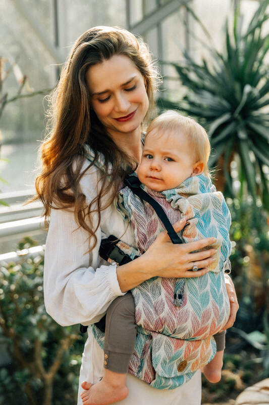 LennyUpGrade Carrier, jacquard weave 100% cotton - TANGLED - PLAIT - Woven Baby Size - Standard   lenny_upgrade    #