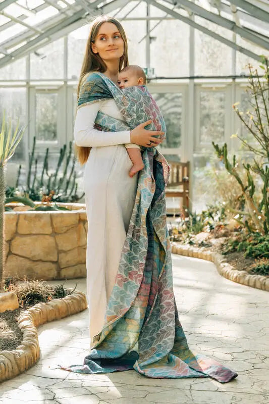 Baby Wrap, Jacquard Weave (100% cotton) - TANGLED - PLAIT - Woven Baby Size - S-Size - L-Size - M-Size - XL-Size - XS   long_woven_wraps    #