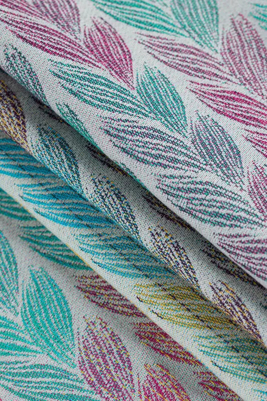Baby Wrap, Jacquard Weave (100% cotton) - TANGLED - PLAIT - Woven Baby XS - 4   long_woven_wraps    #