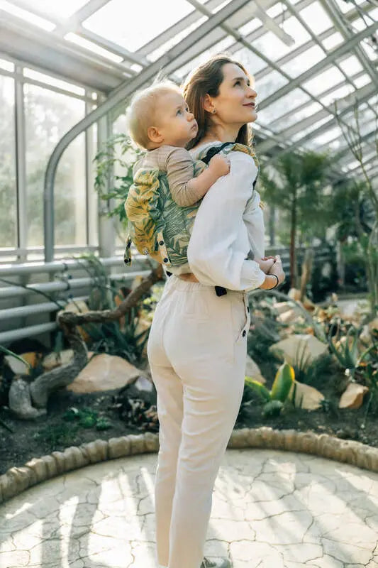 Lenny Buckle Onbuhimo PRO baby carrier, jacquard weave (100% cotton) - RAINFOREST - SELVA - Woven Baby Size - Standard-Size - Toddler   buckle_onbu_pro_carriers    #