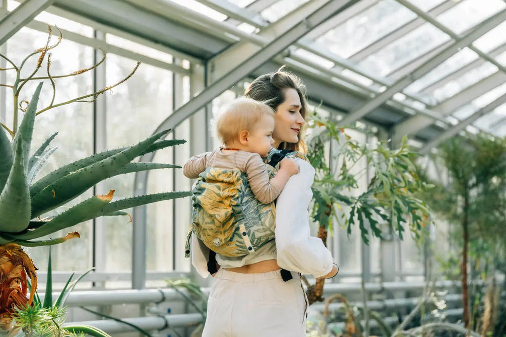 Lenny Buckle Onbuhimo PRO baby carrier, jacquard weave (100% cotton) - RAINFOREST - SELVA - Woven Baby Standard   buckle_onbu_pro_carriers    #