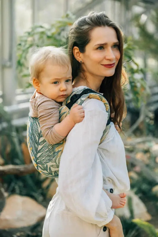 Lenny Buckle Onbuhimo PRO baby carrier, jacquard weave (100% cotton) - RAINFOREST - SELVA - Woven Baby Standard   buckle_onbu_pro_carriers    #
