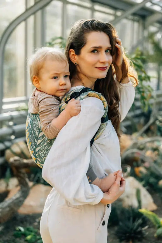 Lenny Buckle Onbuhimo PRO baby carrier, jacquard weave (100% cotton) - RAINFOREST - SELVA - Woven Baby Standard   buckle_onbu_pro_carriers    #