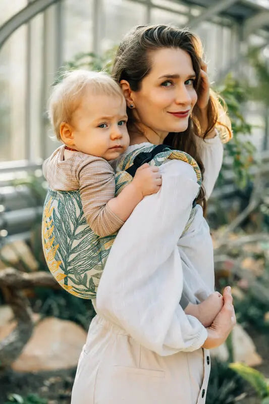 Lenny Buckle Onbuhimo PRO baby carrier, jacquard weave (100% cotton) - RAINFOREST - SELVA - Woven Baby Standard   buckle_onbu_pro_carriers    #