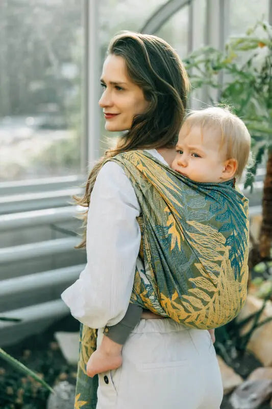 Baby Wrap, Jacquard Weave (100% cotton) - RAINFOREST - SELVA - Woven Baby Size - L-Size - M-Size - S-Size - XL-Size - XS   long_woven_wraps    #