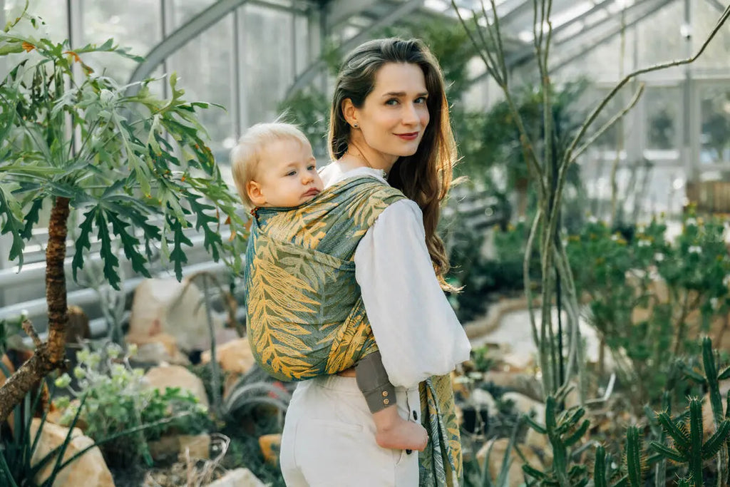 Baby Wrap, Jacquard Weave (100% cotton) - RAINFOREST - SELVA - Woven Baby Size - L-Size - M-Size - S-Size - XL-Size - XS   long_woven_wraps    #