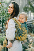 Baby Wrap, Jacquard Weave (100% cotton) - RAINFOREST - SELVA